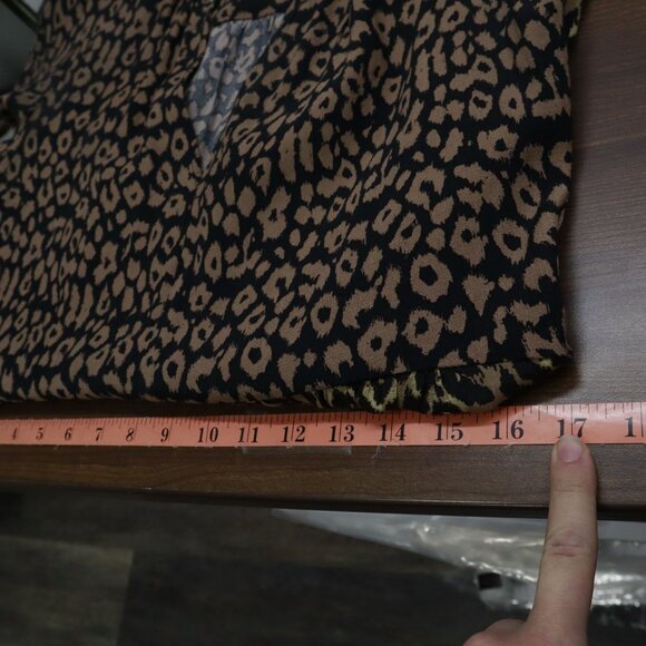 Maeve Juno Dress Womens S Brown Trendy Career Office Wear Animal Print Classic - Picture 12 of 16